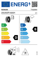 EU-label voor NOKIAN SNOWPROOF 1