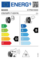 EU-label voor MAXXIS WP6 PREMITRA SNOW