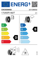 EU-label voor CROSSWIND GRIP PEAK WINTER