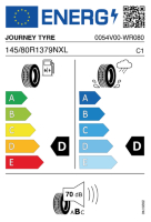 EU-label voor JOURNEY TYRE WR080