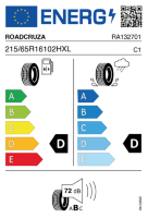 EU-label voor ROADCRUZA RA1100 A/T