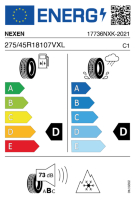 EU-label voor NEXEN WINGUARD SPORT 2 (WU7)