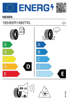 EU-label voor NEXEN WINGUARD ICE PLUS WH43
