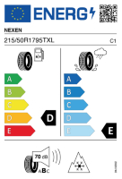 EU-label voor NEXEN WINGUARD ICE PLUS WH43