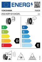 EU-label voor YOKOHAMA IG60 ICE GUARD