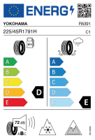 EU-label voor YOKOHAMA IG53 ICE GUARD