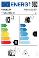 EU-label voor YOKOHAMA W-DRIVE V903 