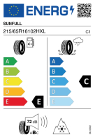 EU-label voor SUNFULL SF-983