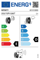 EU-label voor INFINITY ECOSNOW SUV