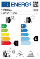 EU-label voor YOKOHAMA G073 GEOLANDAR I/T-S