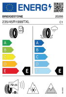 EU-label voor BRIDGESTONE BLIZZAK DM-V3